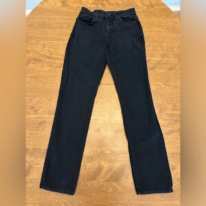 NYDJ Jeans Women’s 2 Skinny Black Stretch 25x29 Not Your Daughters Jeans